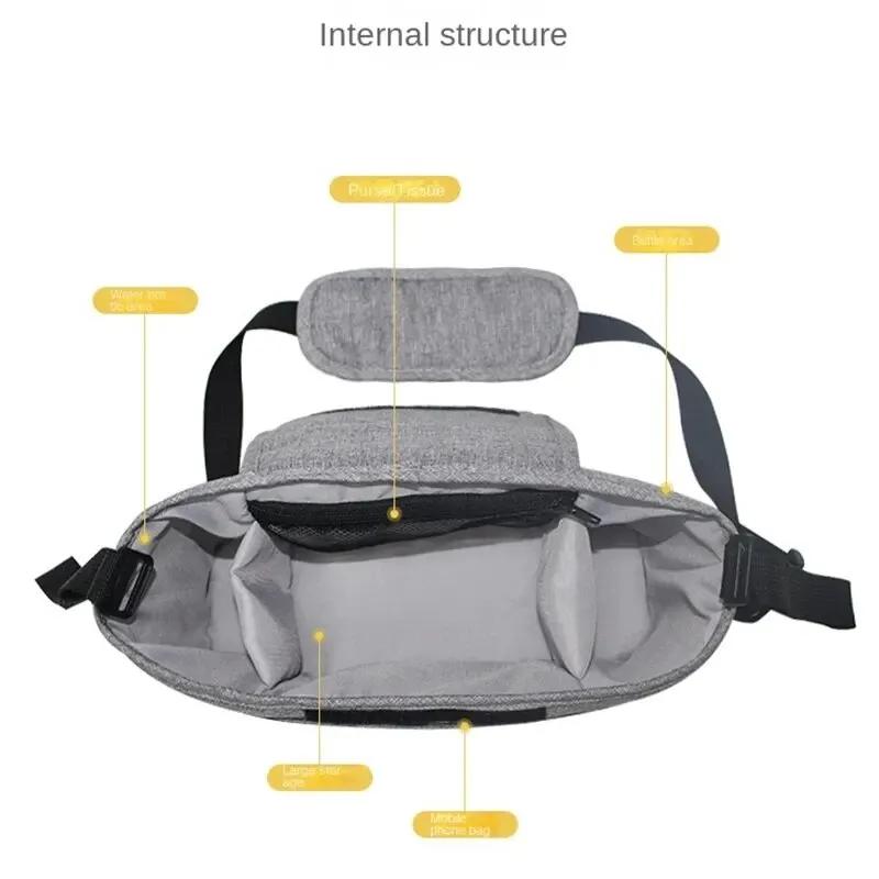Sac de poussette pour bébé, sac à couches pour maman, grande capacité, organisateur de poussette, po