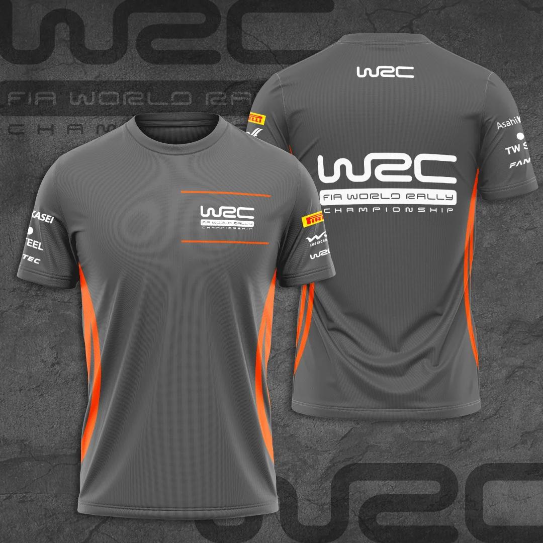 T-shirt de sport respirant pour hommes, imprimé 3D, pour fans de rallye et de course en équipe en ex