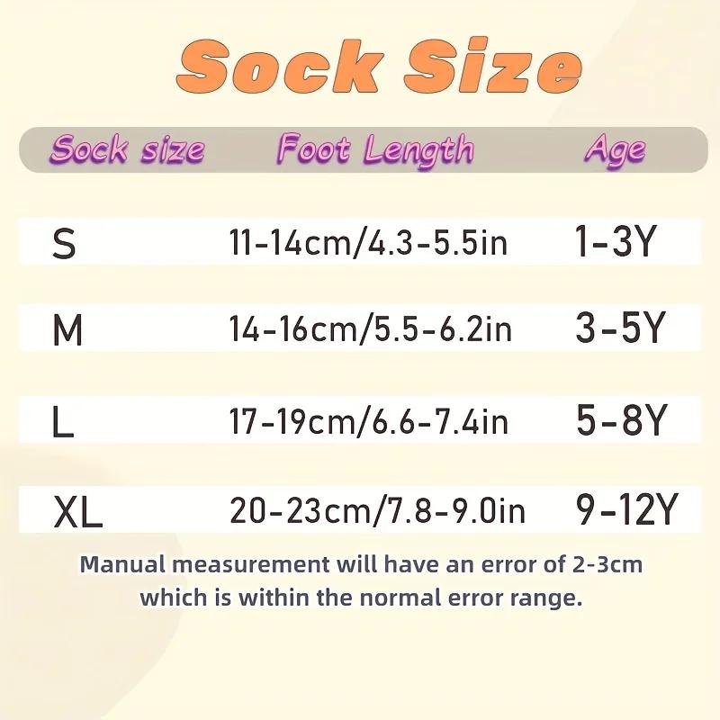 5 paires de chaussettes de sol pour enfants avec rayures de dessin animé et motifs de voiture, point