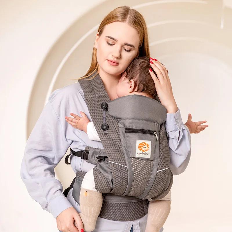 Avec boîte et instructions Breeze 360 Porte-bébé ergonomique Toutes positions Sling Wrap Sac à dos 0