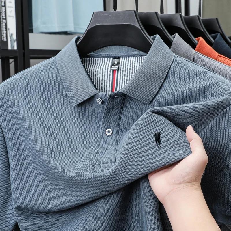 Polo à manches courtes 100% coton haut de gamme marque de luxe mode Paul poney broderie Golf hommes 