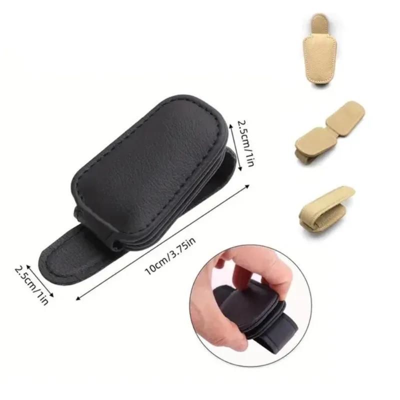 Support de lunettes de soleil pour pare-soleil de voiture, clip de carte de billet, multifonction, p