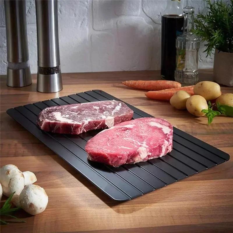 Plateau de dégivrage rapide, 1 pièce, pour aliments surgelés, viande, fruits, plaque de dégivrage ra