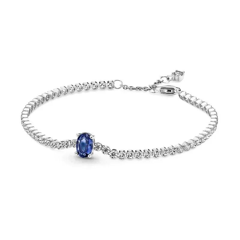Bracelet de tennis étoile en argent sterling 925 pour femmes, de haute qualité, à la mode, classique