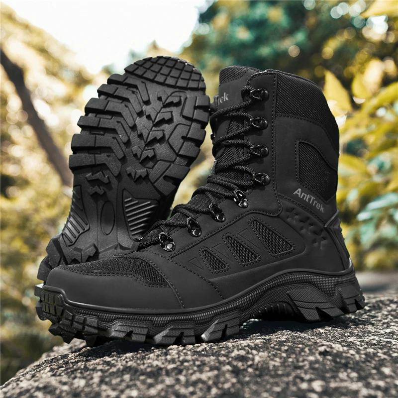 Hommes bottes tactiques militaires bottes militaires de haute qualité mâle escalade chaussures de ra
