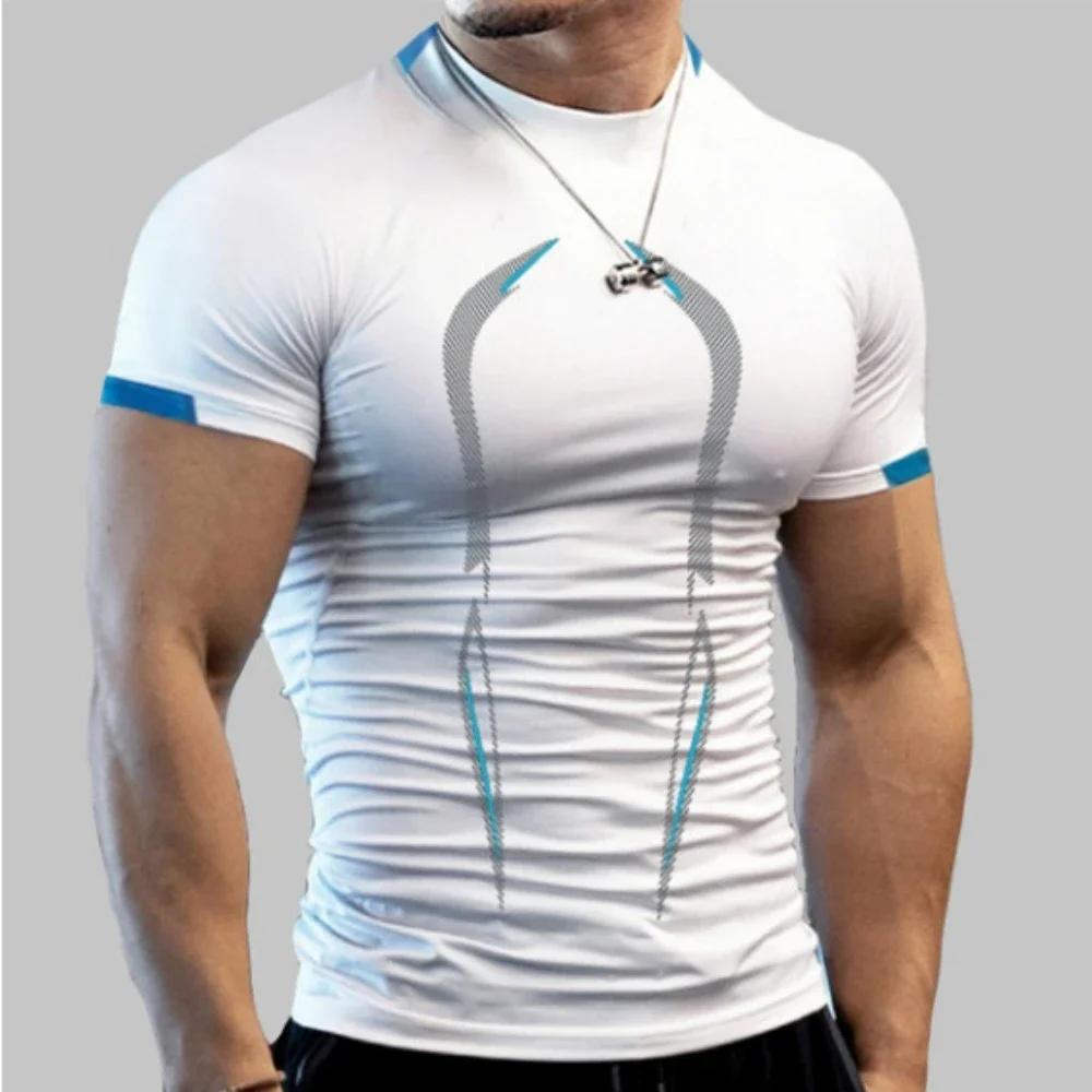 Nouveaux vêtements de sport d'été T-Shirt respirant pour hommes T-Shirt de Jogging à séchage rapide 