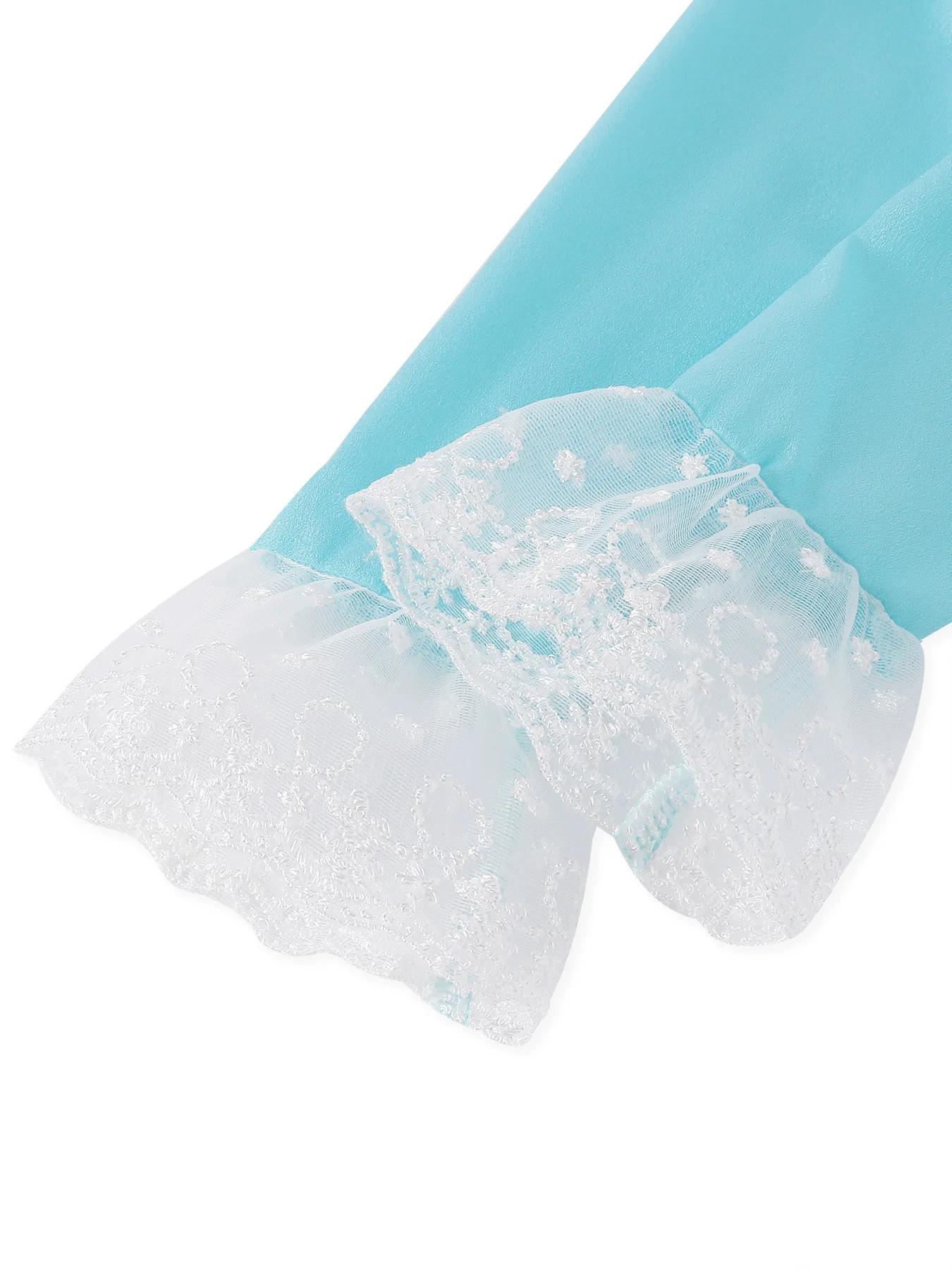 Robe Rosalina Cosplay pêche - Costume carnaval anniversaire enfants tenue paupières destruction