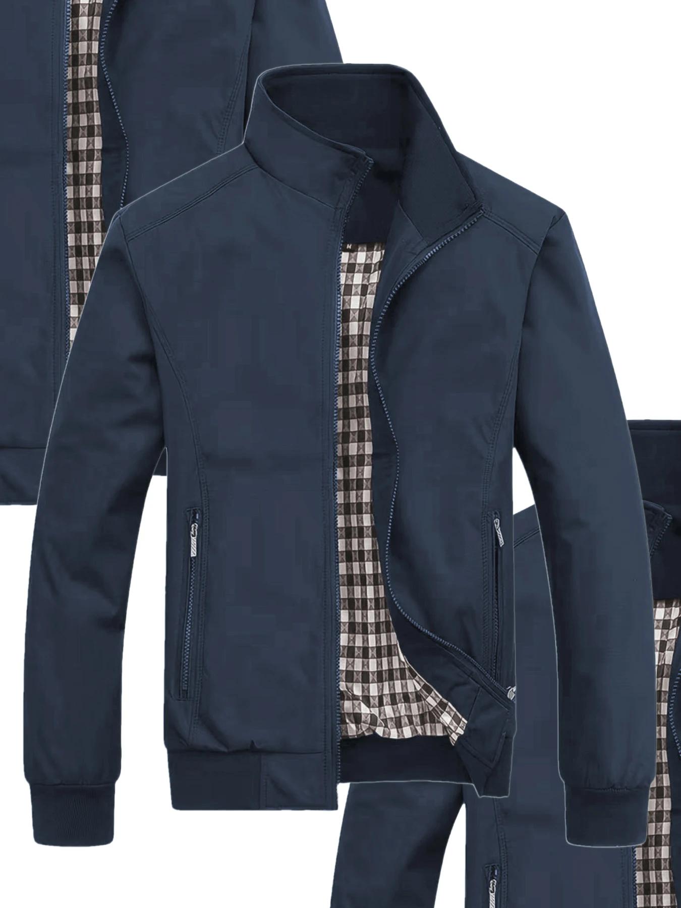 Veste grande taille, veste de Style collégial pour hommes à la mode, veste décontractée pour hommes 