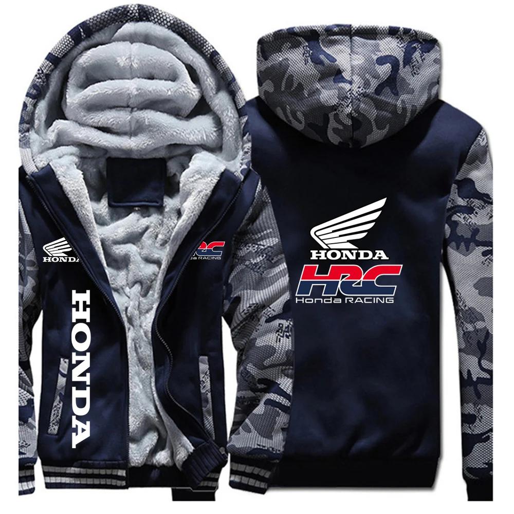 2025 Honda racing hommes nouveaux sweats à capuche automne hiver chaud épaissir polaire mode manteau