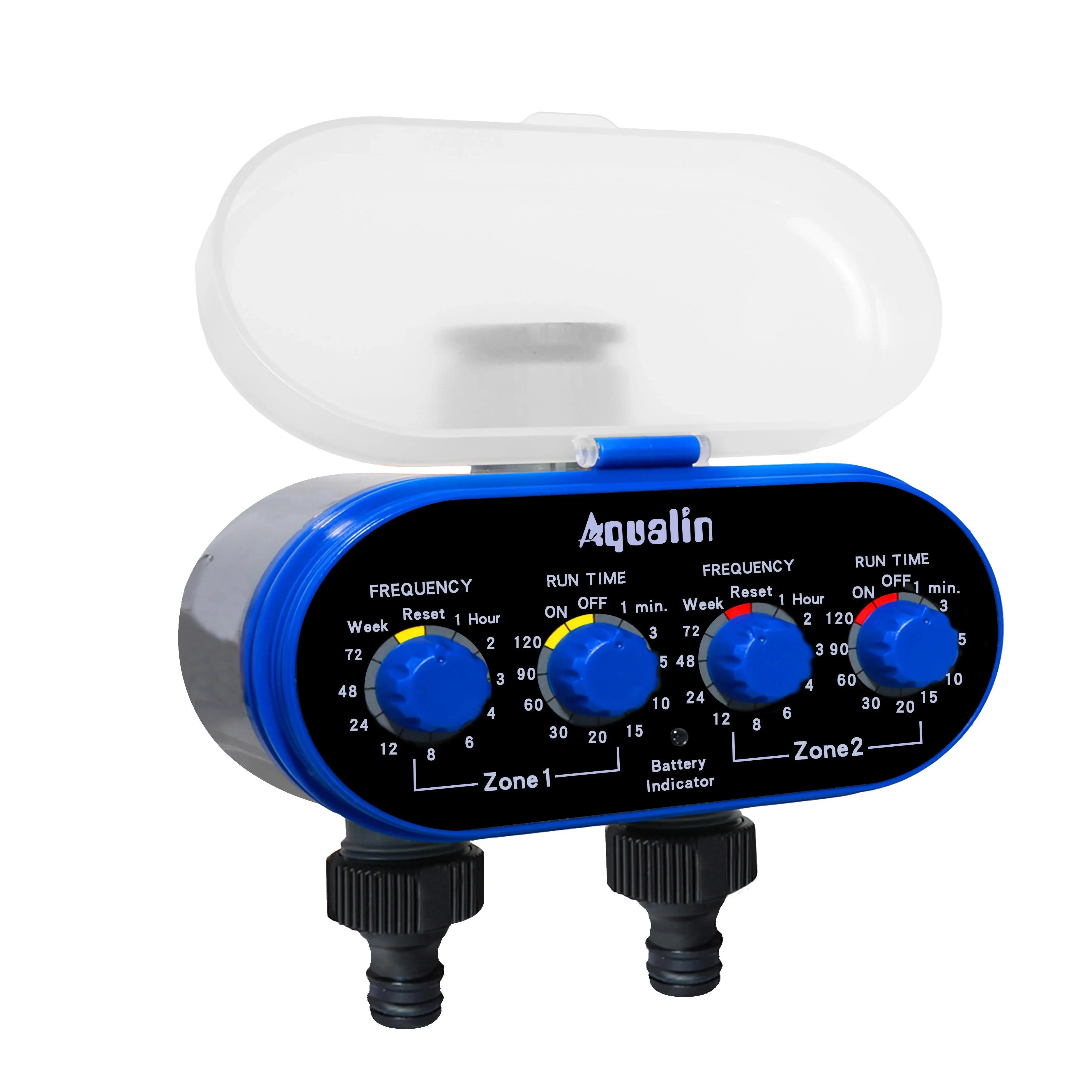 Valve à Bille à Deux Sorties pour Arrosage existent, Minuterie d'Eau à Quatre Cadrans, 0 Pression, C