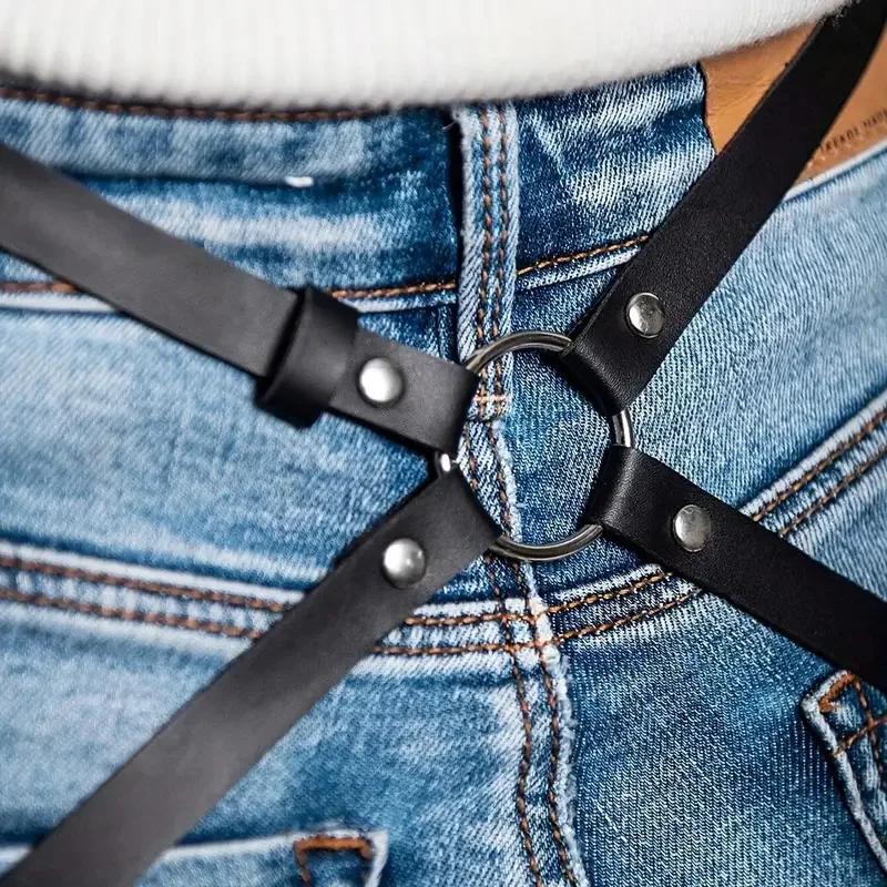 Ceinture et jarretière ajustables en cuir PU pour femme, accessoires de mode pour la taille et les h
