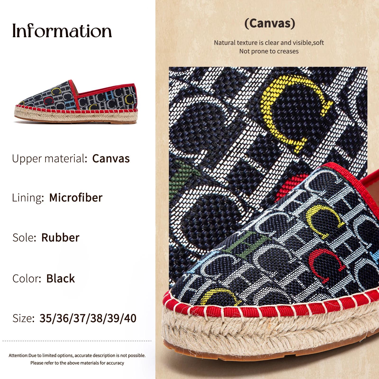 CHCH chaussures de plage pour femmes printemps nouveau tissu à la main chaussures plates à fond de c