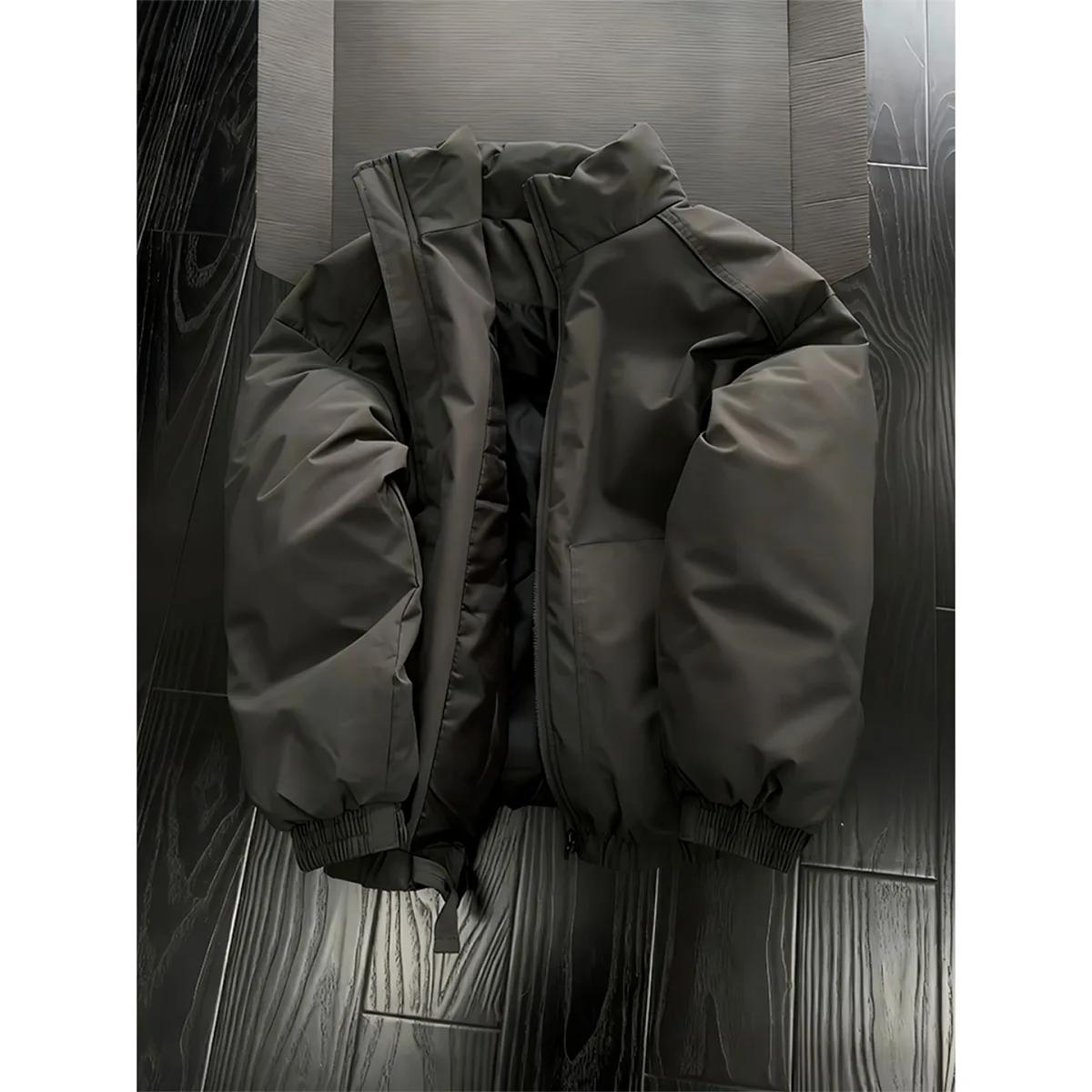 Veste d'hiver en coton pour hommes, manteau en coton, veste à pain épaisse et chaude, veste cool de 