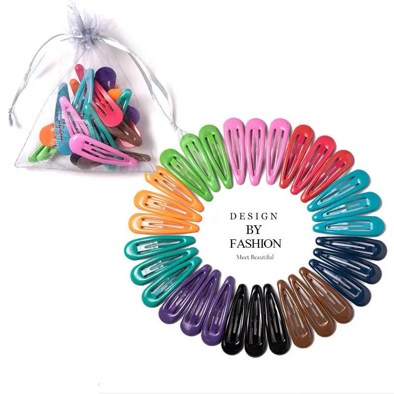 Pinces à cheveux pour filles, 40 à 10 pièces, accessoires pour cheveux, couleur bonbon, Style bonbon
