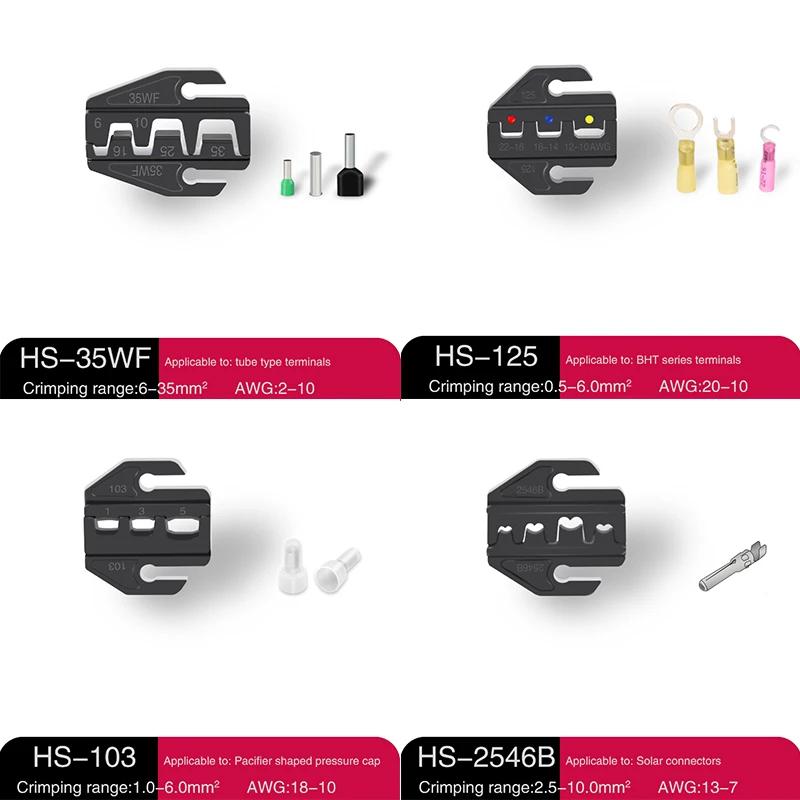 Kit de pinces à sertir pour bornes pré-isolées, couvercle de serrage HS-30J HS-40J/pince à sertir mu