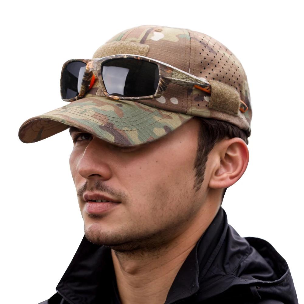 Casquette de Baseball Camouflage pour hommes, chapeau de protection solaire respirant, Sports de ple