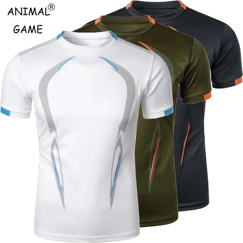 T-shirt respirant pour hommes, haut de Jogging à séchage rapide, léger, d'entraînement, de Fitness,