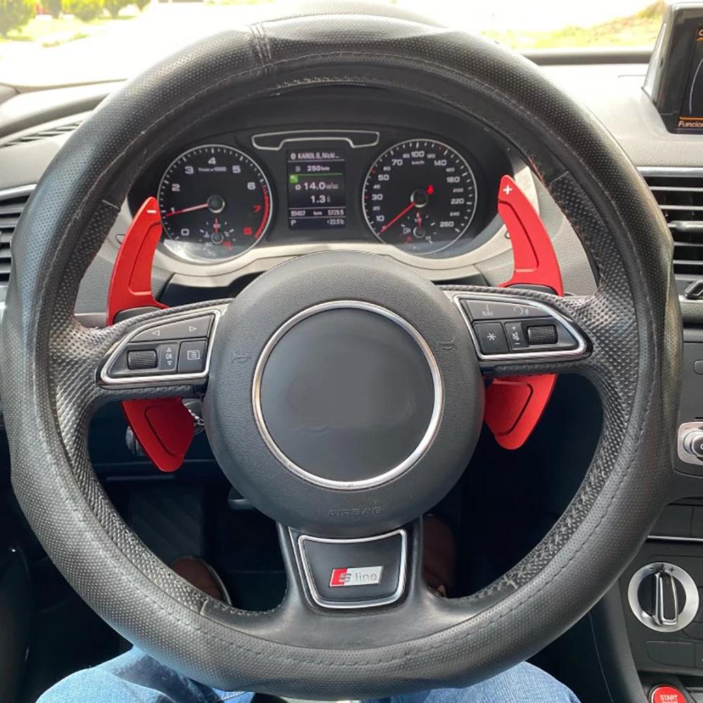 Extension de changement de vitesse pour volant de voiture, 2 pièces, en aluminium, pour AUDI A3 S3 A