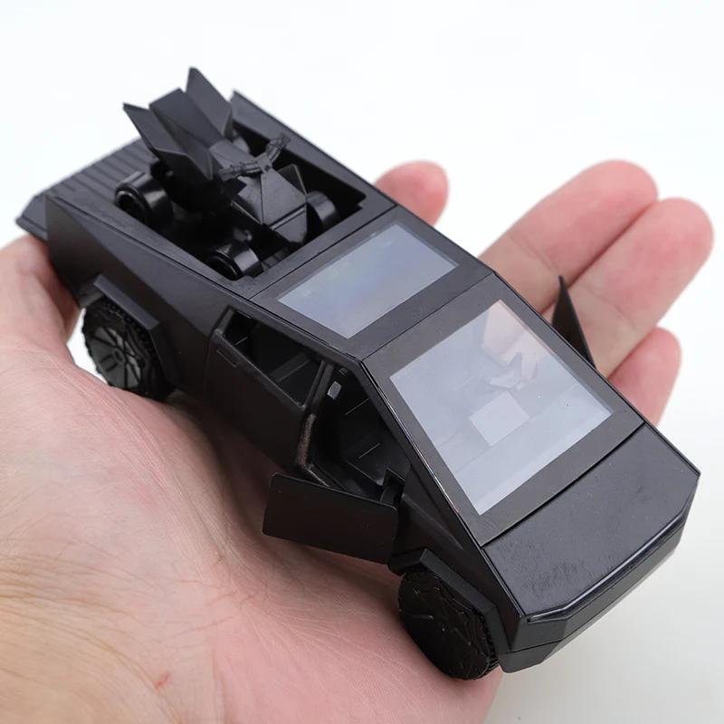 (Bagagé) Collection de voitures à tirer CyberTruck en alliage 1:36 pour garçons et enfants, une gran