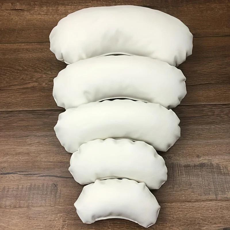 Kit 5 pièces accessoires photo nouveau-né - Oreillers haricots croissant remplissages panier pose bébé