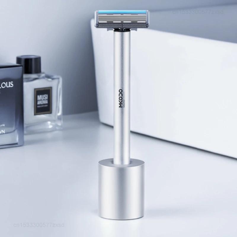 Youpin-Rasoir automatique intégré pour hommes, couteau à choc intelligent, rasage inductif, étanche 