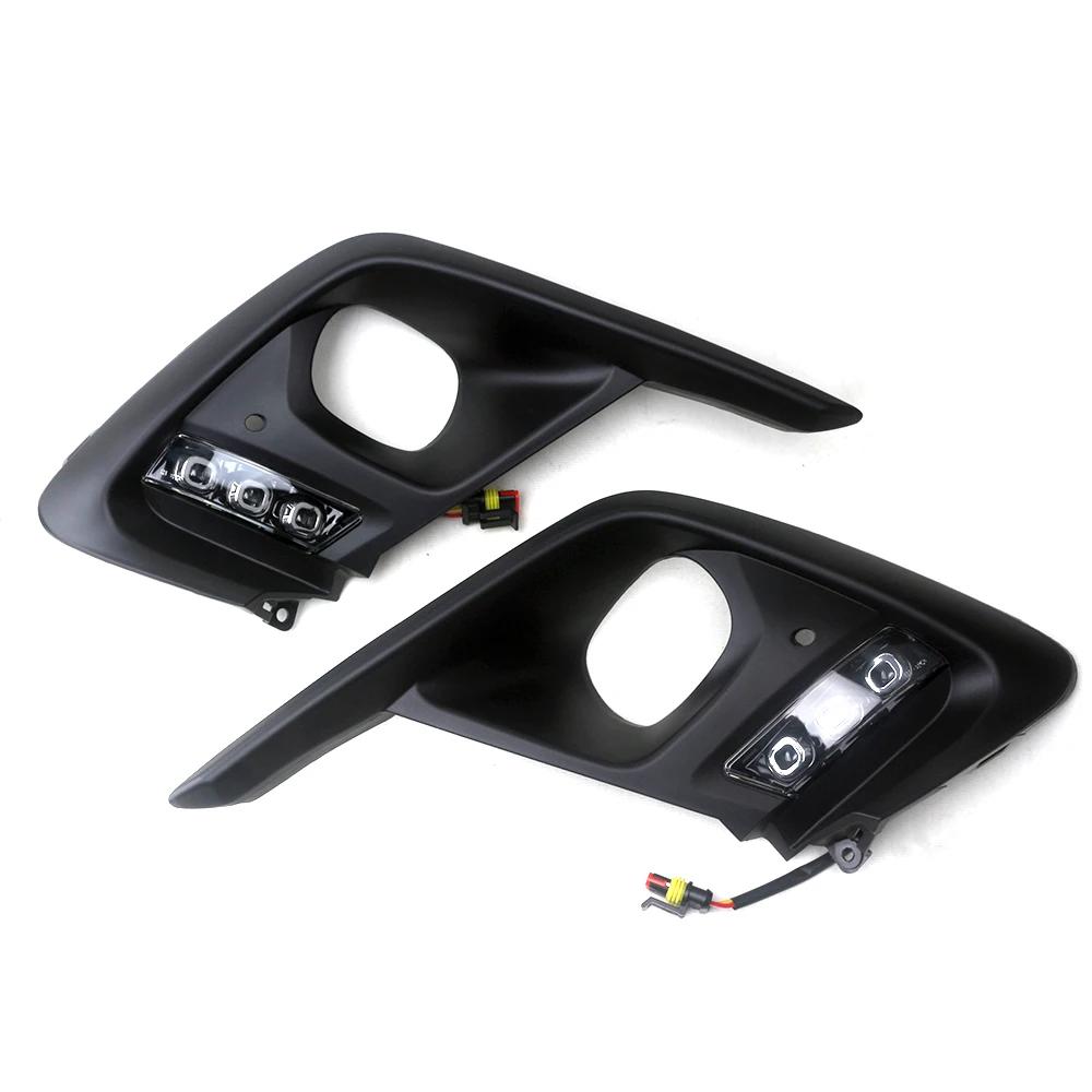 Enquêter de jour LED DRL pour HONDA FIT /JAZZ, feu antibrouillard, lunette et pare-chocs avant, peti