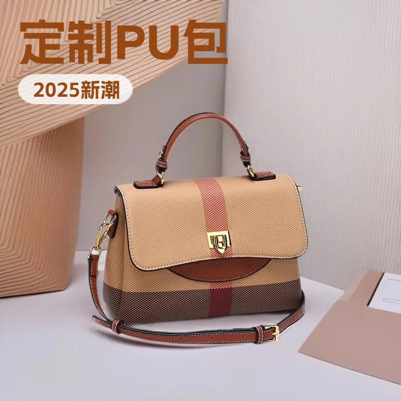 Sac à langer chic et décontracté pour femme, sac à main élégant en cuir à bandoulière, design minima