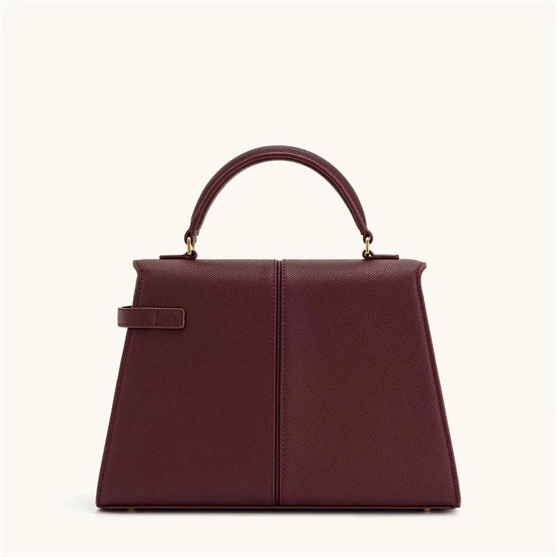 Sac à main femme JW PEI Elise, design tendance 2026, nouveau sac bordeaux, grand sac carré bandouliè