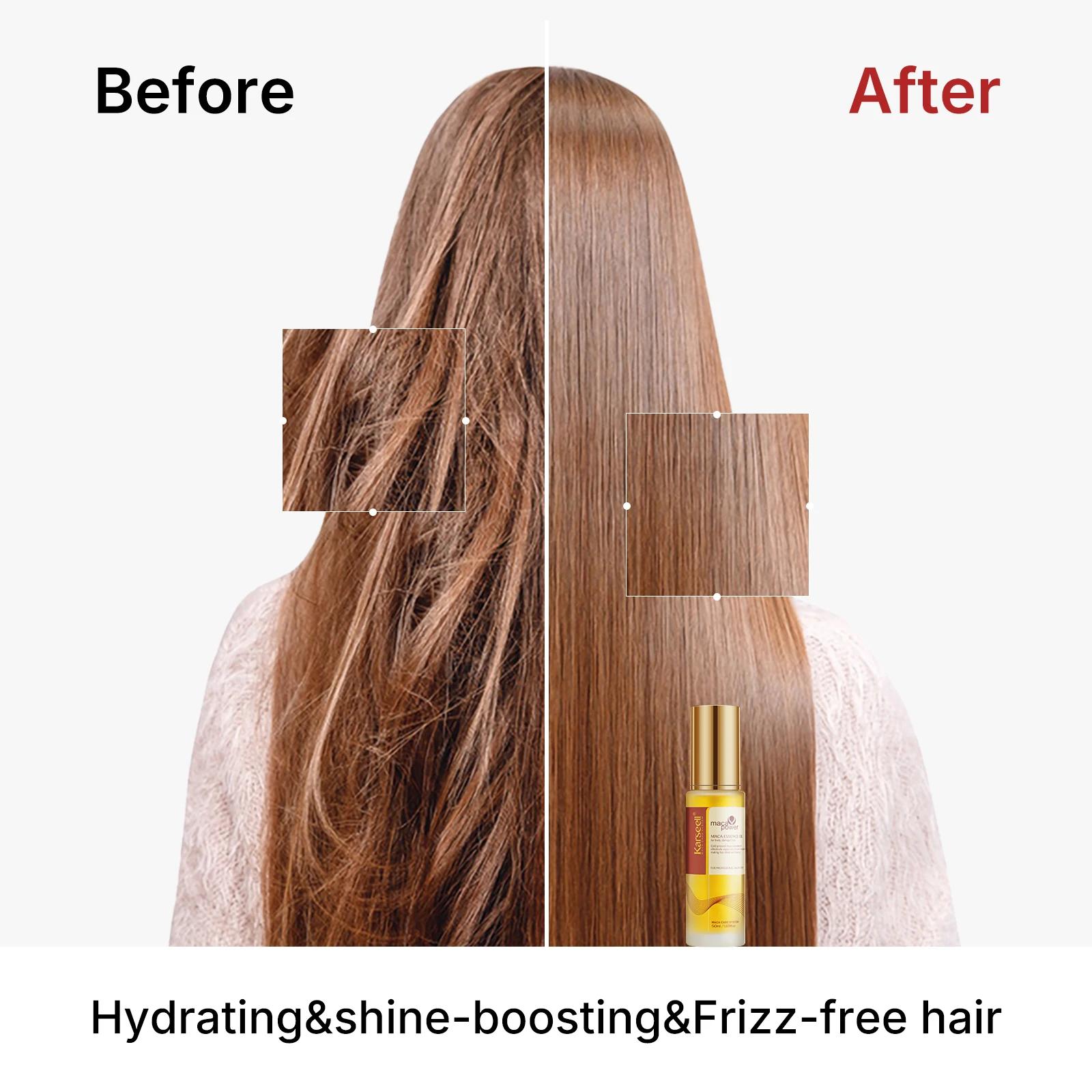 Karseell – huile capillaire pour la guérison des cheveux, pressée à froid, sans poids, huile d'argan