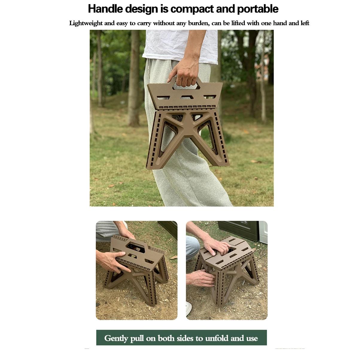 Tabouret pliant portable, haute charge, repose-pieds durable, chaise pliable, petit tabouret pour us