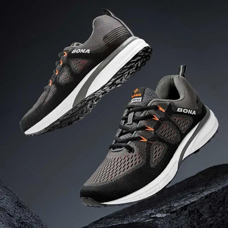 Chaussures de course confortables BONA, chaussures de sport respirantes et antidérapantes, chaussure