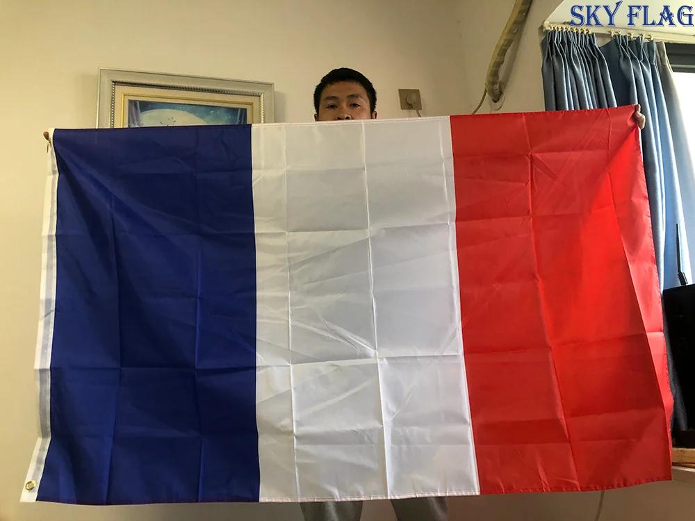 Drapeau de SKY livraison gratuite drapeau de la grande France 90*150 cm suspendu bleu blanc rouge fr