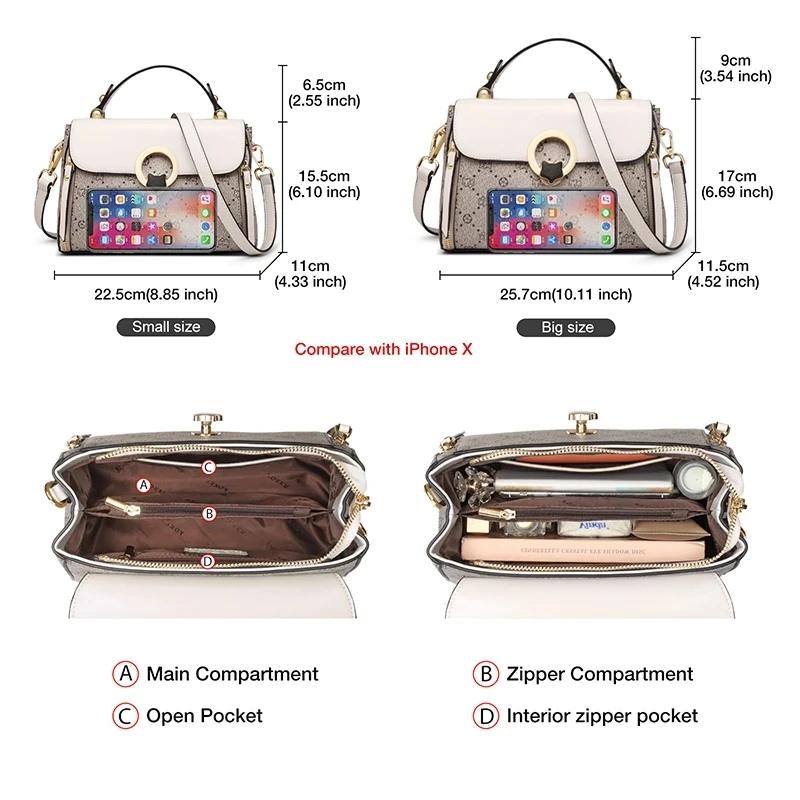 Sac à bandoulière FOXER pour femme, sac fourre-tout vintage de luxe, sac à main tendance 2026, sac b