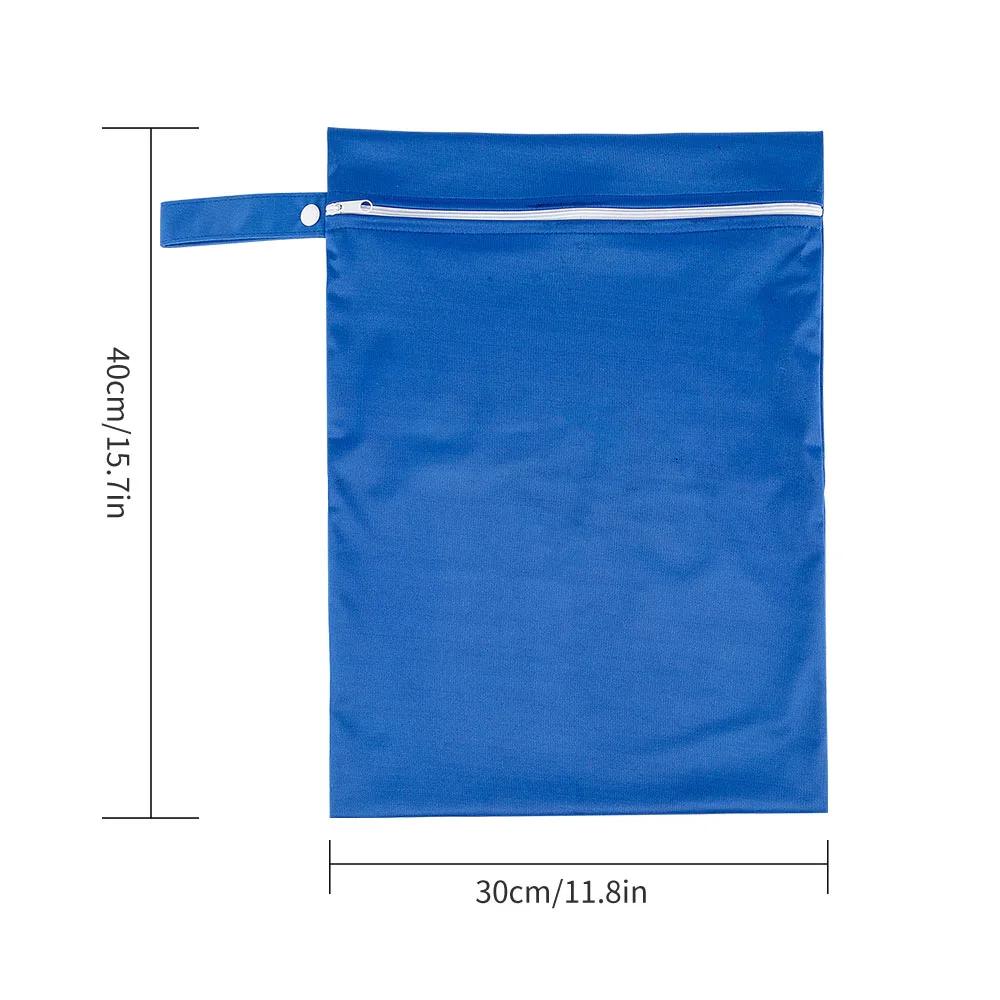 BIAI PUL – sac humide imperméable de couleur unie, sac à couches réutilisable, sac de rangement de s