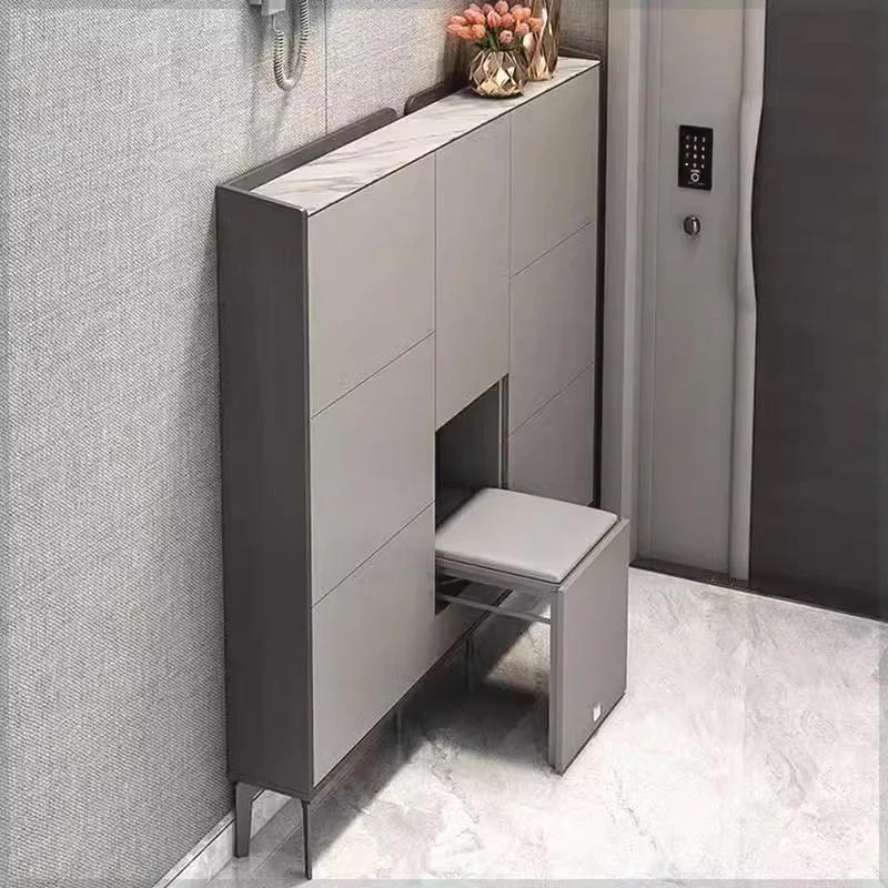 Étagère de rangement grandes armoires à chaussures derrière la porte armoires à chaussures moderne d