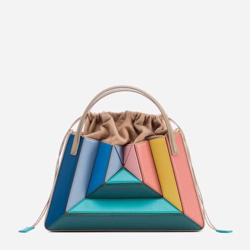 Sacs à main à panneaux pour femmes, sacs à bandoulière Patchwork de luxe en cuir Pu, petit fourre-to