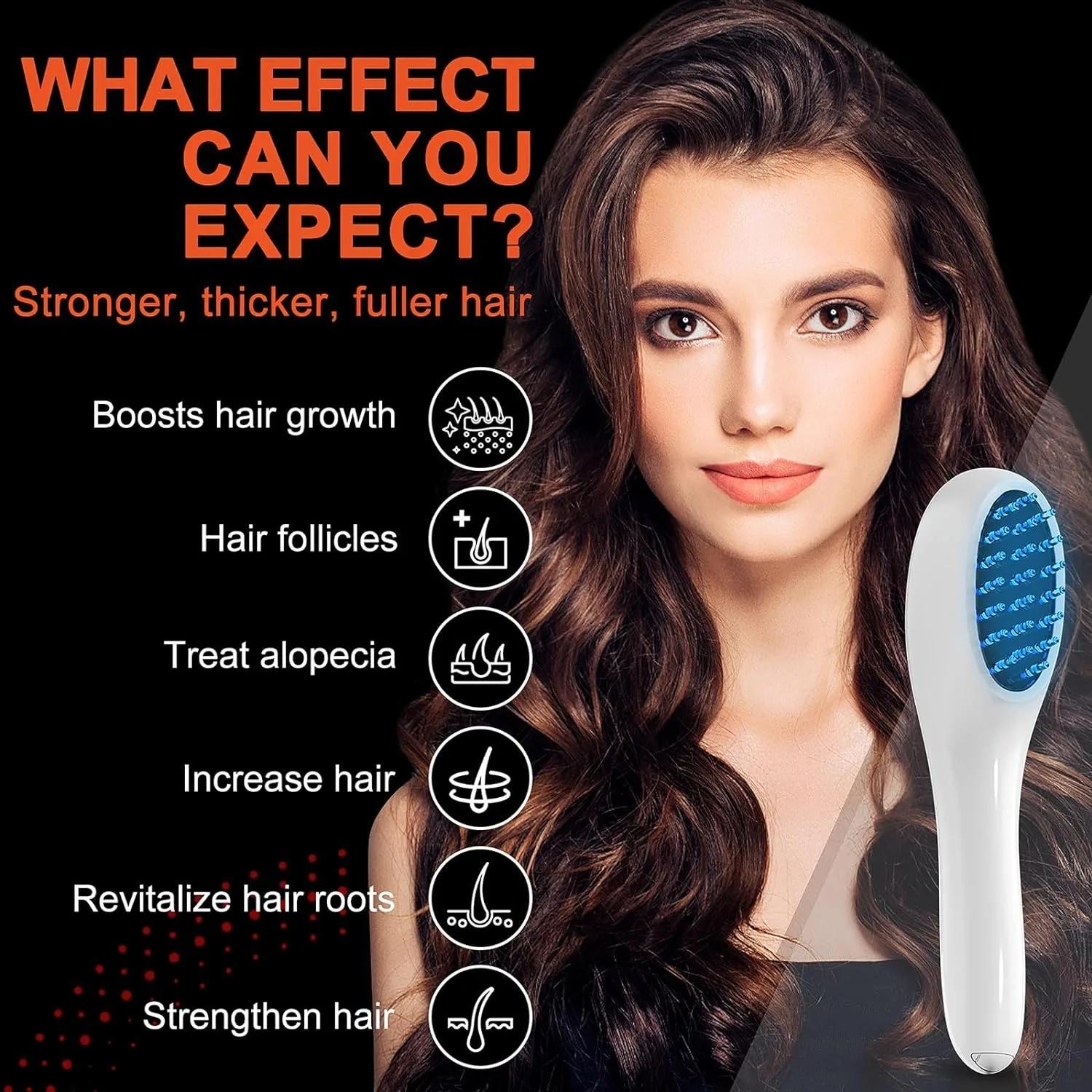 Peigne Laser Électrique pour la Croissance des Cheveux, Thérapie Anti-Perte de Cheveux, Infrarouge 6