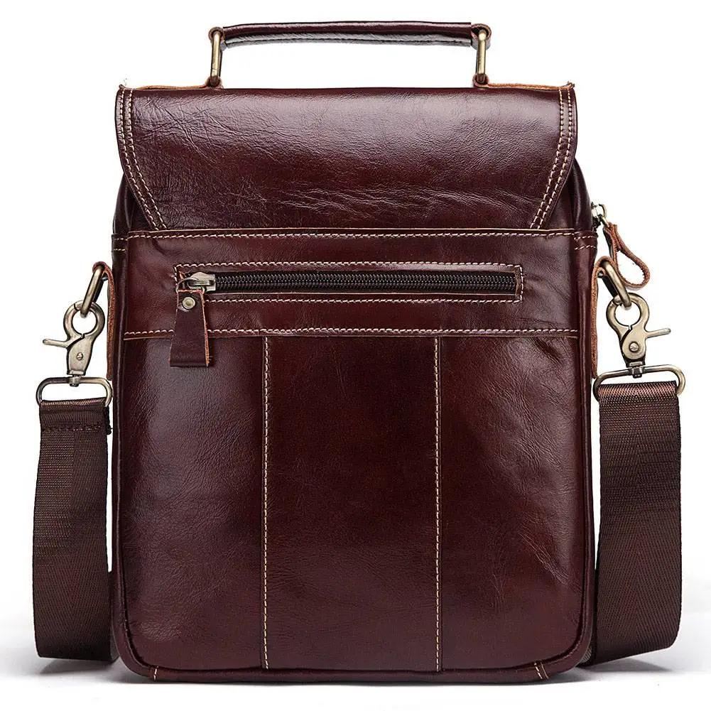 KAVIS nouveau sac à bandoulière en cuir véritable pour hommes sac à bandoulière d'affaires pour homm