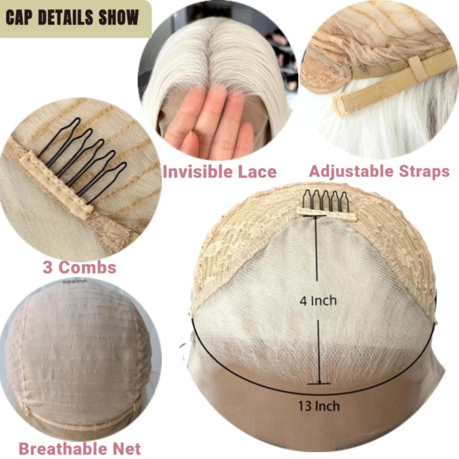 Perruque Lace Front Wig Synthétique Bouclée Naturelle pour Femme, Cheveux Longs et Ondulés, Blond Pl