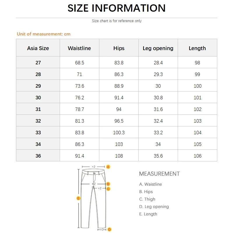 Jean Vintage pour hommes, pantalon crayon droit extensible, mode coréenne, lavage flocon de neige, c