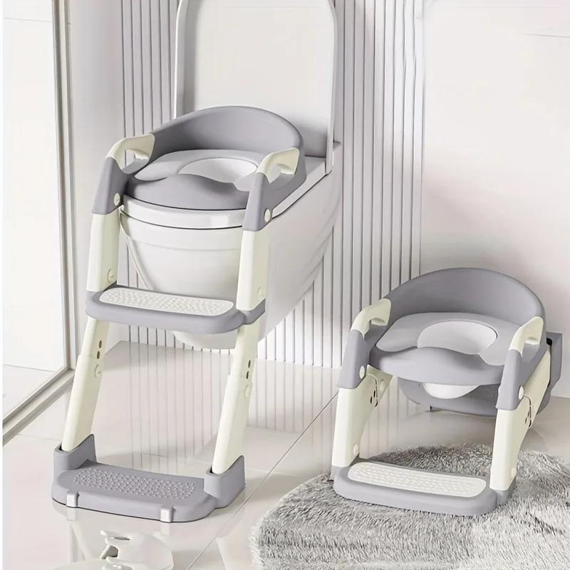 Siège de toilette portable réglable 3-en-1 pour bébé - Antidérapant et rembourré pour maison et voyages