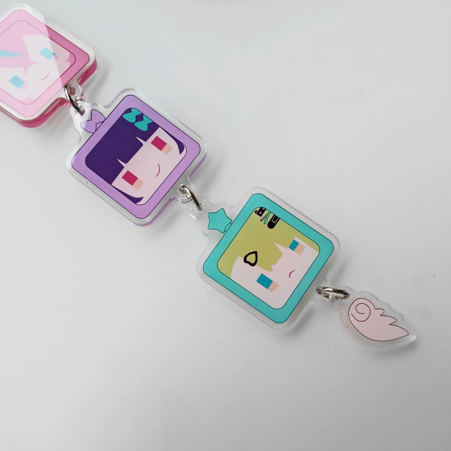 Porte-clés en acrylique Game Zenless Zone Zero Angels of Delusion Sunna Aria Nangong Uha Cosplay, ac