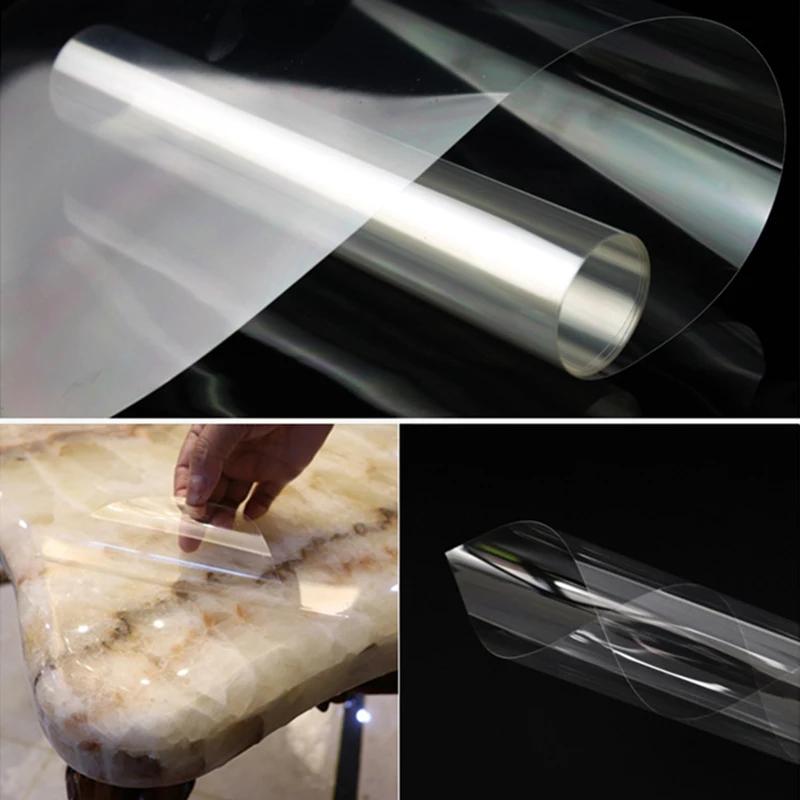 Film adhésif pour meubles, Film de Protection pour Table, brillant, clair, anti-rayures, résistant à