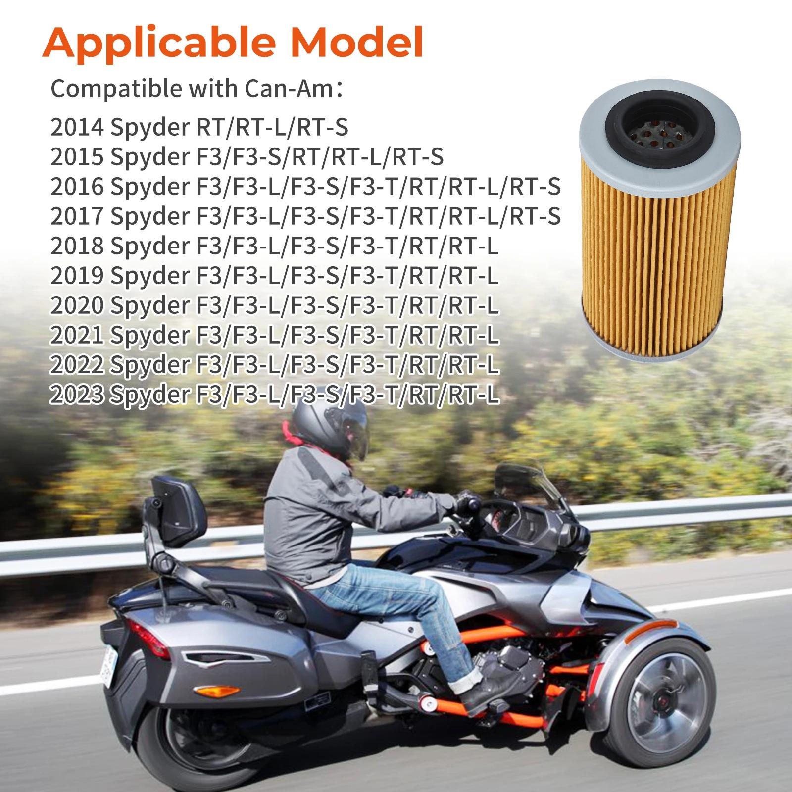 Filtre à huile avec kit de joint pour Can-Am Spyder SM6-SE6 modèles 1330 RT/F3 2014 2015 2016 2017 2