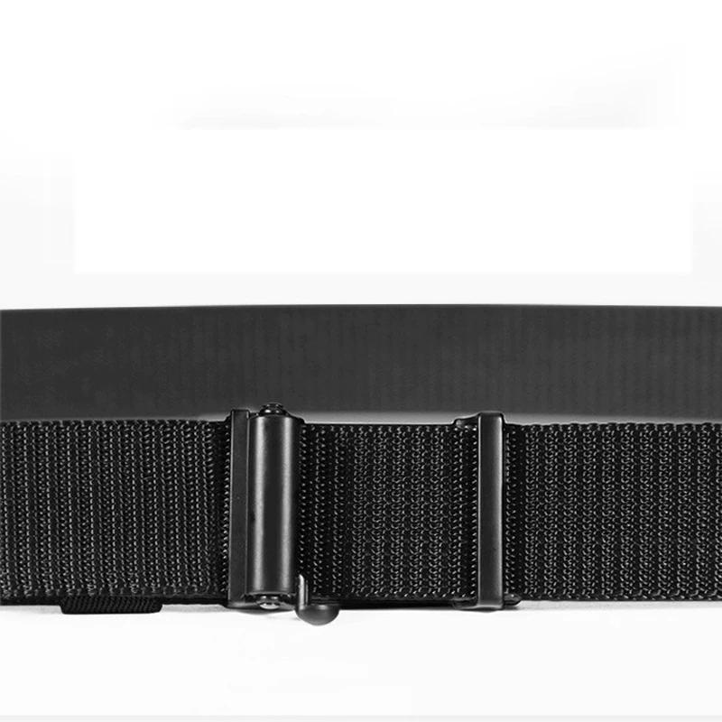 Ceinture en Nylon pour hommes, décontractée, toile tissée, respirante, boucle automatique, sangle de