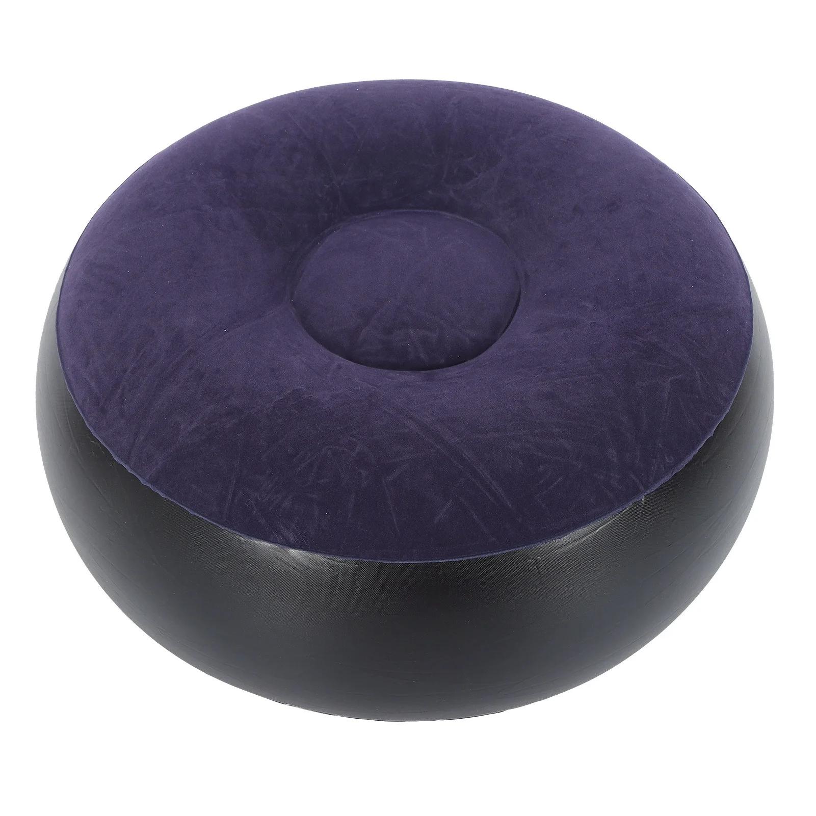 Chaise de camping gonflable portable avec repose-pieds, tabouret de flocage, extérieur, maison, bure