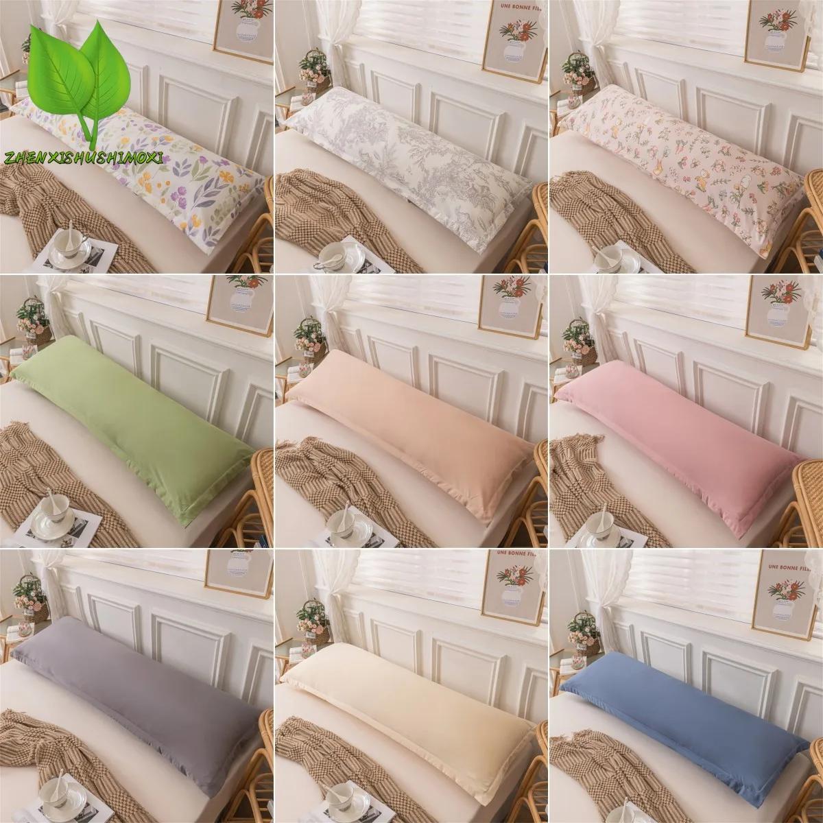 Taie d'oreiller rectangulaire Style dentelle, housse de coussin 48x1 0/150/180cm, longue taie d'orei