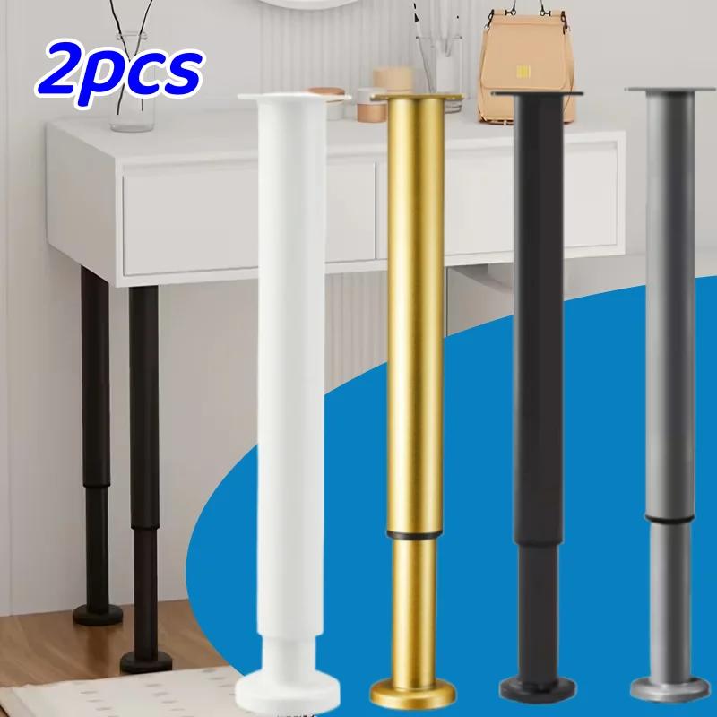 2 pièces peuvent augmenter la hauteur des pieds de table extensibles de meubles, support des pieds d