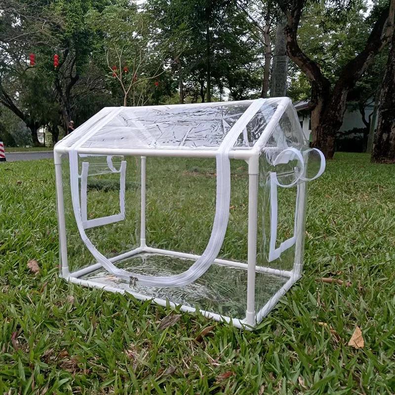 Abri de pluie de serre portable adapté à une utilisation intérieure et extérieure dans les cours - c