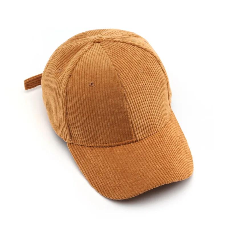 Casquette de Baseball en velours côtelé pour femmes et hommes, nouveau chapeau de soleil en coton de